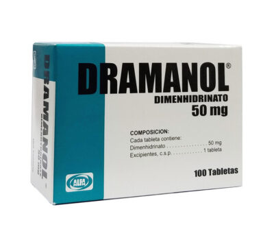 DRAMANOL 50MG. DIMENHIDRINATO (GRAVINOL). BLISTER 10 TABLETAS