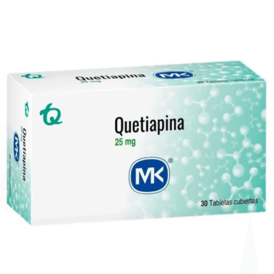 QUETIAPINA 25MG. CAJA 30 TABLETAS.